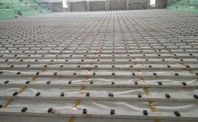 歐氏硬木企口運(yùn)動(dòng)體育地板結(jié)構(gòu)