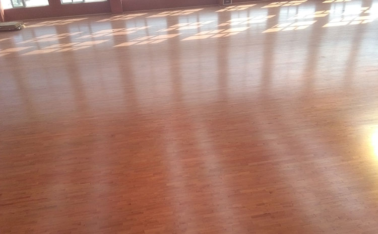 歐氏柞木籃球場(chǎng)地木地板安裝工藝