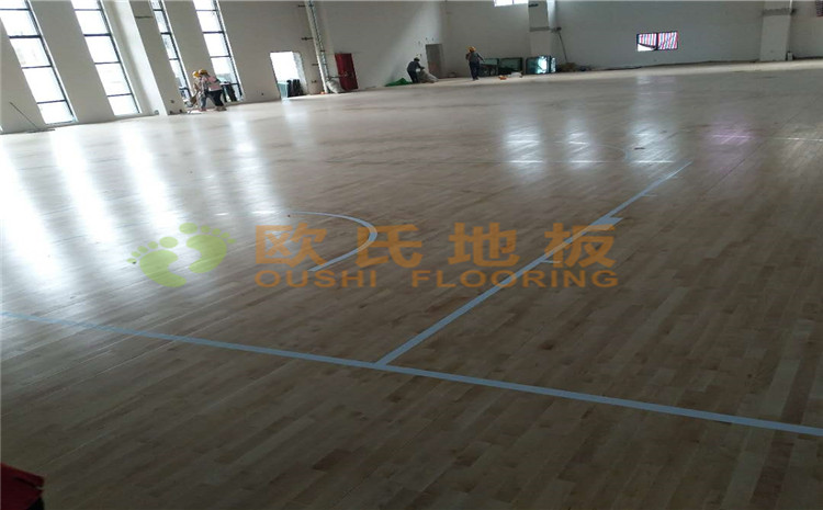 冮蘇宿遷項里學(xué)?；@球館木地板案例—歐氏運動木地板廠家