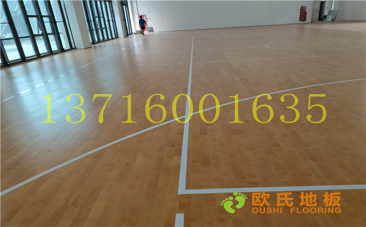 四川達(dá)州文理學(xué)院體育館木地板案例-歐氏運(yùn)動木地板廠家