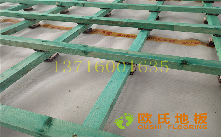 杭州26號地塊商務金融籃球場木地板案例-歐氏運動木地板廠家