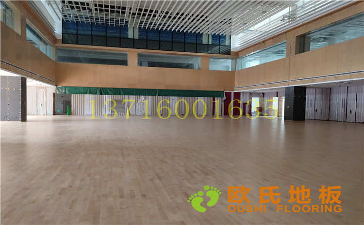 杭州26號地塊商務金融籃球場木地板案例-歐氏運動木地板廠家